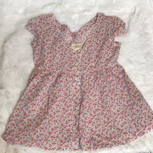 Denim & Supply Ralph Lauren Button Babydoll Floral Top XS